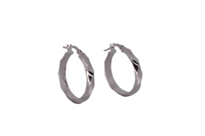 Λευκόχρυσοι κρίκοι 14 καρατίων