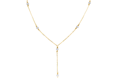 Χρυσό κολιέ 14 καρατίων με μαργαριτάρια