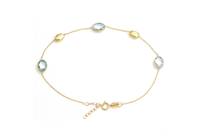 Βραχιόλι με blue topaz